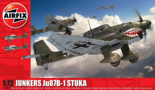 Lietadlo pre deti - AIRFIX model pre lepenie Junkers JU87 B-1 knock 1