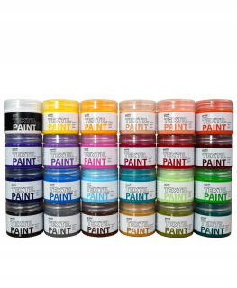 Profilové farby na tkaniny 24 ks x 50 ml