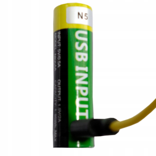 Batérie AA R6 USB 1300 mAh 1.5V lítium