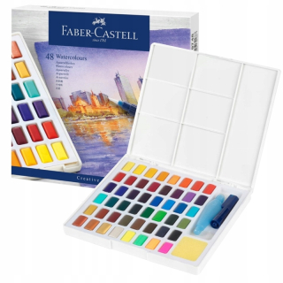 Faber-Castell akvarelové farby 48 ks.