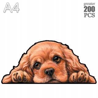 Drevené puzzle zvieratká pre dospelých a deti A3 A