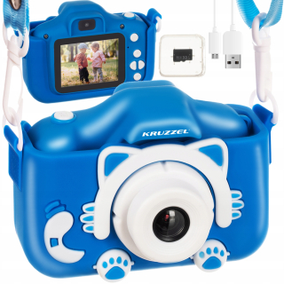 Fotoaparát pre deti digitálna fotoaparát + 32 GB karta Full HD Kitty Card