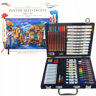 LOOZZ Art Deluxe Art Set v kufri 53 prvkov St. Majewski