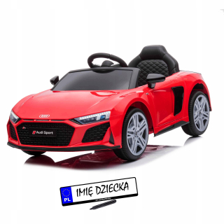 Červené auto Audi