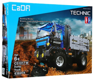 Auto na diaľkové ovládanie - Auto Truck - CADA Technic C51017W sklápač
