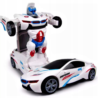Terénne autíčko - Auto robot 2v1 auto svetelné efekty viedol zvukovej