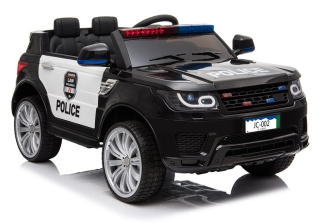 Detské elektrické autíčko - Batériové auto Police JC002 Black