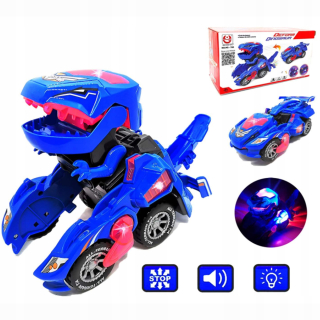 Rozprávkové autíčko - Auto Robot Dinosaur Zmeny Ride Game Shines