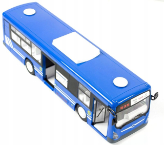 Detský autobus, trolejbus - Vzdialená RC BUS s modrými dverami