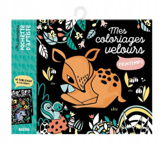 Auzou maľovanky Velúrové Sarenka 10 Cards Wonderful