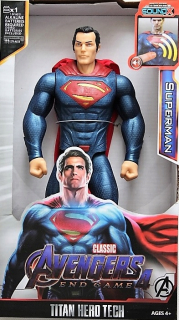 Akčná figúrka, postavička - Avengers figúrka Superman Sound svetlo o 29 cm