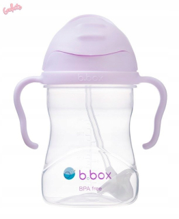 B.box Gelato fľaša so slamkou, fialová BB00518