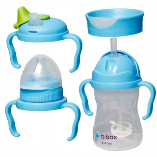 B.box 4v1 sada pohára a náustkov 240ml čučoriedka