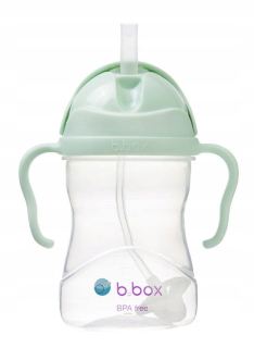 B.Box BB00520 fľaša na vodu so slamkou, 240 ml, zelená
