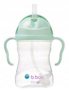 B.Box BB00520 fľaša na vodu so slamkou, 240 ml, zelená