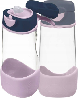 B.Box Indigo Rose tritanová fľaša 450 ml ružová a modrá