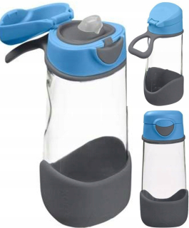 B.Box Blue Slate tritanová fľaša 450 ml modro-šedá