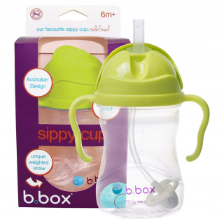B.Box BB00512 pohár so slamkou 240 ml zelená