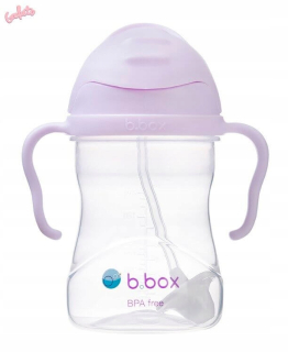 B.box Gelato fľaša so slamkou, fialová BB00518