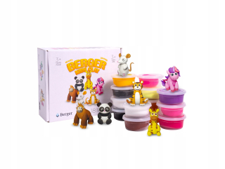 B Clay Plastic Mass Hey Animals 18 čiapky