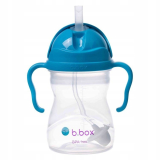 B.Box fľaša so slamkou, 240 ml, kobaltová modrá
