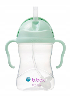B.Box BB00520 fľaša na vodu so slamkou, 240 ml, zelená