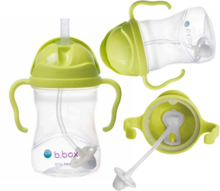 B.Box BB00512 pohár so slamkou 240 ml zelená