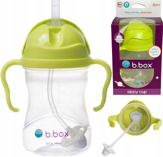 B.Box BB00512 pohár so slamkou 240 ml zelená