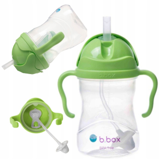 B.Box BB00501 fľaša so slamkou, 240 ml, čučoriedka