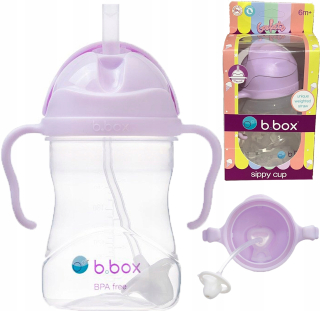 B.box Gelato fľaša so slamkou, fialová BB00518