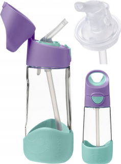 Tritanová fľaša so slamkou B.Box BB500303 Lilac Pop 450 ml