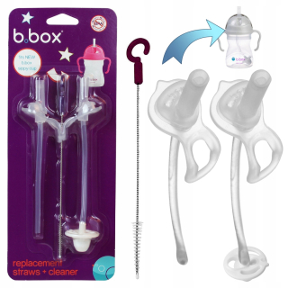 Sada 2 náhradných slamiek s kefou B.Box BB00525
