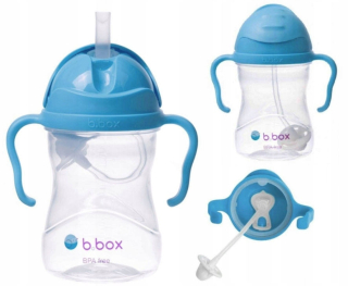 B.Box BB00501 fľaša so slamkou, 240 ml, čučoriedka
