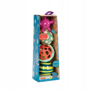 Zvukova hračka - B.Toys: Zmyslové gule ples-A-Balloos 6m + 1462