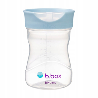 B.box tréningový pohár 240 ml modrý učí sa piť ako z pohára