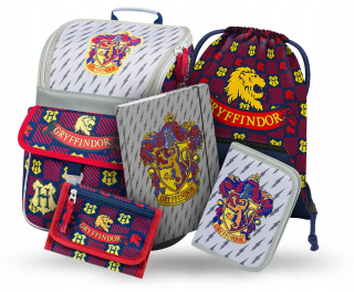 Harry Potter BAAGL školský batoh jednokomorový, čierny, Odtiene červenej, Odtiene sivej a striebornej 18 l