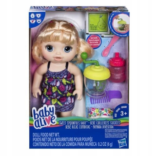 Bábika Baby Alive - Dieťa nažive Doll sladké Snack E0586 Hasbro