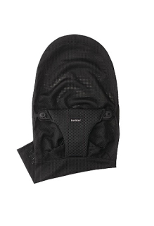 BABYBJORN - poťah na lehátko Bliss Black, Mesh