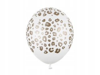 Balóny na párty - Bublinu balónov 30 cm latex biele škvrny 50 ks.
