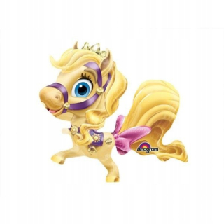 Balóny na párty - Fóliový balónik Pony Rapunzel Konik Horse 83x76 cm