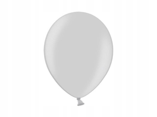 Balóny na párty - Bubliny 30 cm silný strieborná metalíza 100 ks