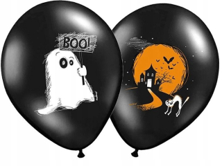 Balóny na párty - Balóny balón Duch Halloween ghost 50 ks. 30 cm
