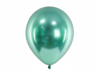 Balóny na párty - Balóny balón lesklý 30cm fľašu s zelený 50 ks