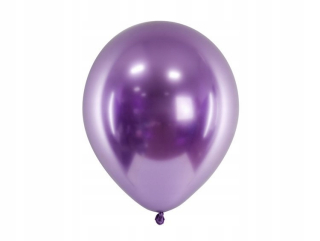 Balóny na párty - Balóny balón lesklý 30cm fialový 50 ks