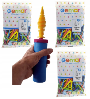 Balóny na párty - Balóny pre modelovanie Gemara 300x Mix Pump