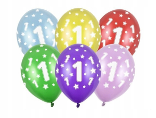 Balóny na párty - Latexové balóny 1 Narodeniny 50 ks 30 cm Party