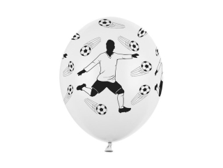 Balóny na párty - Balóny latex futbal 30 cm 50 ks futbalista