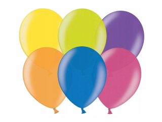 Balóny na párty - PartyDeco balóny 30 cm metalíza Mix 100 ks.