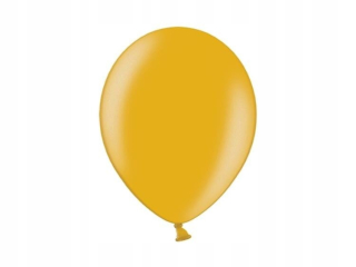 Balóny na párty - Balóniky Silné Metallic Gold Balon 30 cm 100 ks