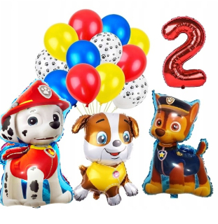 Balóny na párty - BALÓNOVÁ SADA k narodeninám 2 ROKOV STAREJ PAW PSI PATROL
